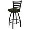 Holland Bar Stool Co 30" Swivel Bar Stool, Black Wrinkle, Canter Pine Seat X410 - alternate 4